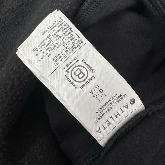 Athleta Pants Womens Large Black Retro Plush Straight Pull On Casual Retroplush - Picture 6 of 13